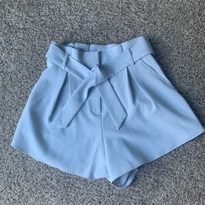 Leith light blue paperbag shorts size small